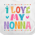 thumbnail image 4 of Inktastic I Love My Nonna Baby Clothes Girls Baby Bib, 4 of 4