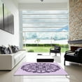 thumbnail image 7 of Ahgly Company Machine Washable Indoor Square Transitional Orchid Purple Area Rugs, 3' Square, 7 of 7
