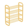 thumbnail image 2 of Mlkoz Shoe Rack for Closet Clearance! Shoe Rack-Shoe Rack Storage Organizer With 4 Tiers Metal Shelves For Bedroom- Closet- Entry- Dorm Room (Gold), 2 of 5
