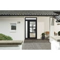 thumbnail image 2 of Front Exterior Prehung Metal-Plastic Door See-through / Manux 8555 Matte Black / Side and Top Window / Office Commercial and Residential Doors Entrance Patio Garage 48" x 96" Right-hand Inswing, 2 of 6