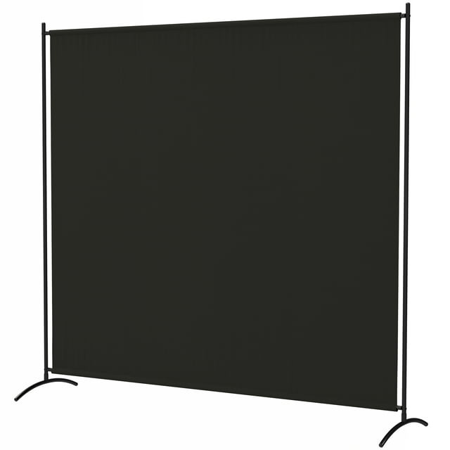 CoSoTower Single Panel Room Divider, UV30+ Privacy Screen, Indoor Outdoor Privacy Panel with Stable Base, Black