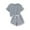 Gray, variant on Edvintorg 5-14Years Kids Summer Clothes Sets Fashion Boys Girls Casual Short Sleeve Round Neck Tops Shirt And Short Sets Casual Sports Suit Loungewear Teenage Clothing