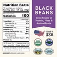thumbnail image 2 of Organic Dried Black Beans 1lb Bulk by Doudlah Farms - Farmed From Regenerative Soil | Vegan, Non-GMO, Grown In USA | Fiber & Protein for Soups, Burritos, Salads, and More!, 2 of 6
