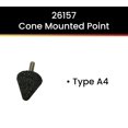 thumbnail image 4 of Hot Max 26157 1 1/4-Inch by 1 1/4-Inch Cone Mounted Point, Type A4, 4 of 4