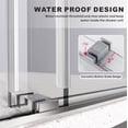thumbnail image 6 of UKD01 61 to 65 in. x 66 in. H Frameless Double Sliding Shower Door in Chrome with 3/8 in. (10mm) Clear Glass, 6 of 7