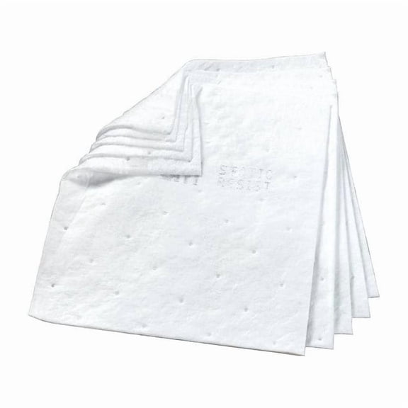 3m Sorbent Pad, 37 gal, 17 in x 19 in, Oil, White, 100 PK HP-556