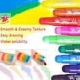 thumbnail image 4 of TBC The Best Crafts Paint Sticks, 12 Count , 4.2oz, Washable Non-toxic Paint Set for Kids (0.35 Ounce * 12), 4 of 6