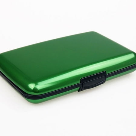 Silver Plated Business Card Holders - Unisex Smooth Business Card Aluminum Alloy Card Case Durable Wallet Pocket Case