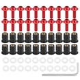 thumbnail image 1 of Unique Bargains 20pcs M5 5mm Motorcycle Windscreen Screws Fairing Windscreen Screws Bolt Windshield Mounting Nuts Red, 1 of 7