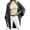 Gray, variant on Open Front Batwing Sleeve Long Cardigan Loose Sweaters