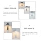 thumbnail image 4 of Bearachild Lámpara LED de pared para sala de estar, dormitorio, baño, cocina, baño, pasillo, balcón, pasillo, luz interior, oficina moderna, Iluminación y accesorios Blanco Tipo 2 Luz calida, 4 of 6