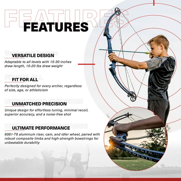 GENESIS ARCHERY ハンドル Genesis Archery Mini Genesis Bow Kit (Colors) – Lancaster