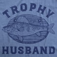thumbnail image 2 of Mens Funny T Shirts Trophy Husband Mounted Fish Sarcastic Graphic Novelty Tee for Men Graphic Tees, 2 of 7