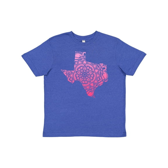 Inktastic Texas Silhouette Mandala Youth T-Shirt