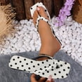 thumbnail image 6 of CHUMUD Womens Indoor and Outdoor Polka Dot Flip-Flop Sandals, Casual Flat Thong Slippers, Lightweight Summer Beach Sandals, 6 of 8