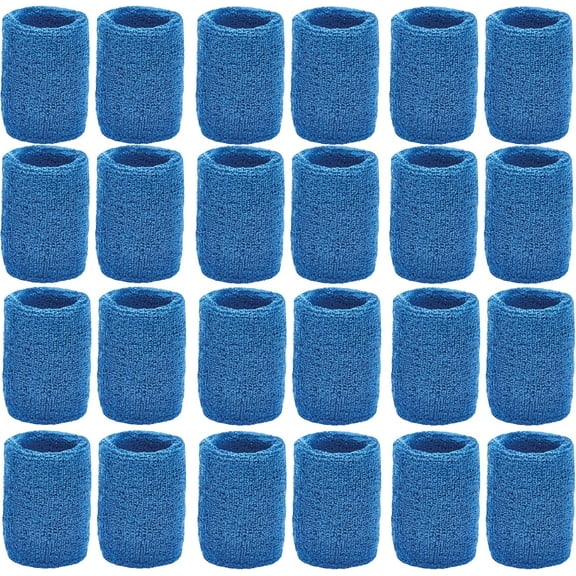 Unique Sports Athletic Performance Team Pack of 24 Wristbands (12 Pair)