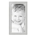 thumbnail image 2 of ArtToFrames 10" x 20" Metro Ice Silver Black Picture Frame, 10x20 inch Silver Wood Poster Frame (WOM-5247),  Pack, 2 of 7