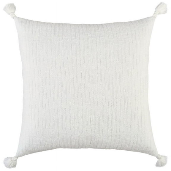 Rizzy Home Transitional Poly Filled Pillow With White Finish PILT19125WH002020