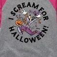 thumbnail image 3 of Mickey & Friends - I Scream For Halloween - Toddler And Youth Girls Raglan Graphic T-Shirt, 3 of 5