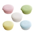 thumbnail image 1 of SASABAXI 2Pcs Leakproof Travel Soap Case Yellow Circular PP For Business Travel, 1 of 8