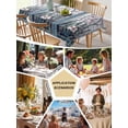 thumbnail image 5 of Blue Spring Floral Table Cloth, Summer Butterfly Farmhouse Waterproof Tablecloth for Rectangle Tables, Reusable Washable Fabric Table Cover for Restaurant Kitchen Dining Tables 60"x102", 5 of 6