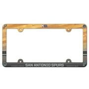 Angle View: WinCraft San Antonio Spurs Team Plastic License Plate Frame