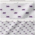 thumbnail image 2 of Soimoi Purple Cotton Voile Fabric Dot & Cat Animal Print Fabric by the Yard 56 Inch Wide, 2 of 7