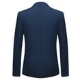 thumbnail image 5 of Cloudstyle Men's 3-Piece 2 Buttons Slim Fit Solid Color Jacket Smart Wedding Formal Suit, 5 of 7