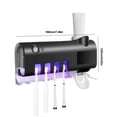 thumbnail image 2 of Soporte inteligente para cepillo de dientes UV, accesorios de baño multifuncionales para montaje en pared, 2 of 7