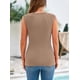 thumbnail image 2 of Remera PRETTYGARDEN de canalé con mangas cortas ajustada color caqui Talle S, 2 of 8