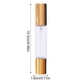 thumbnail image 2 of Double Ended Roller Ball Spray Bottle 10ml, Glass Oil Refillable Container for Aromatherapy Perfume Lotion, Travel Cosmetic Sample Vial(Silver), 2 of 2