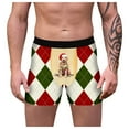 thumbnail image 2 of Yuncity Mens Christmas Briefs Underwear Xmas Animal Underpants Boxers Briefs For Men Funny Light Yellow L, 2 of 6