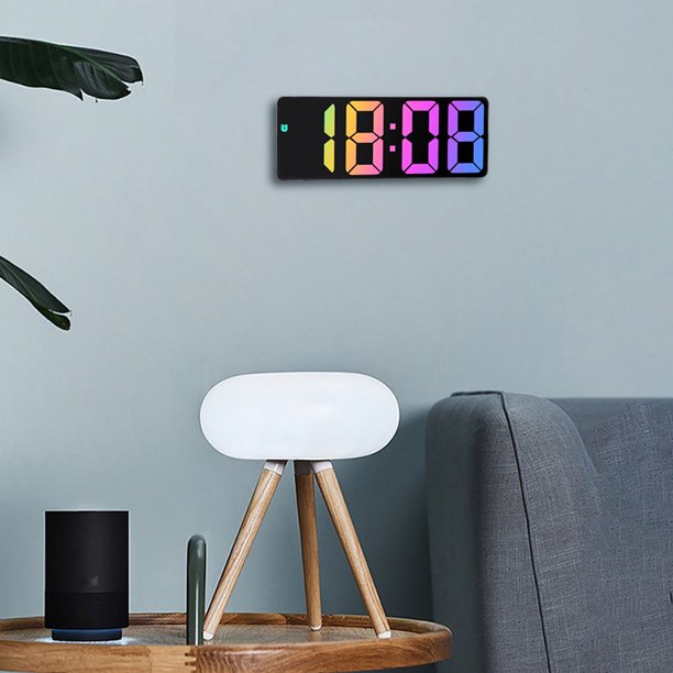 Led Digital Alarm Clock 5 Display Modes Brightness Adjustment Clock For