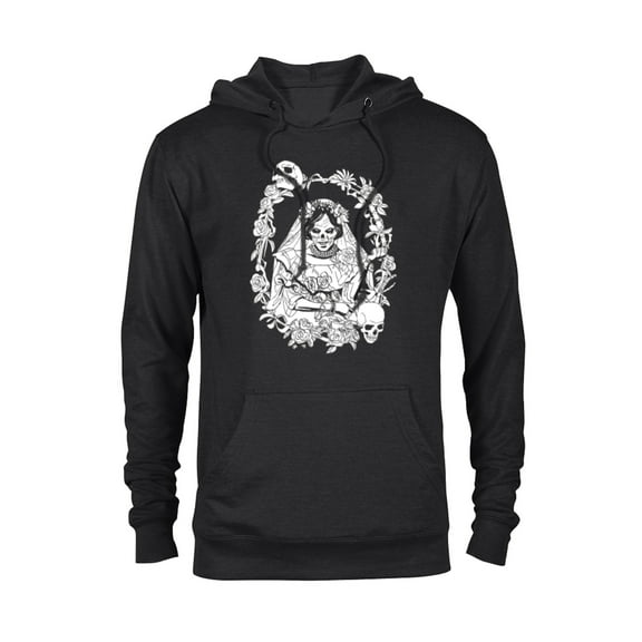 Disney Haunted Mansion Movie The Bride Ghost Skulls & Roses - Pullover Hoodie for Adults - Customized-Black