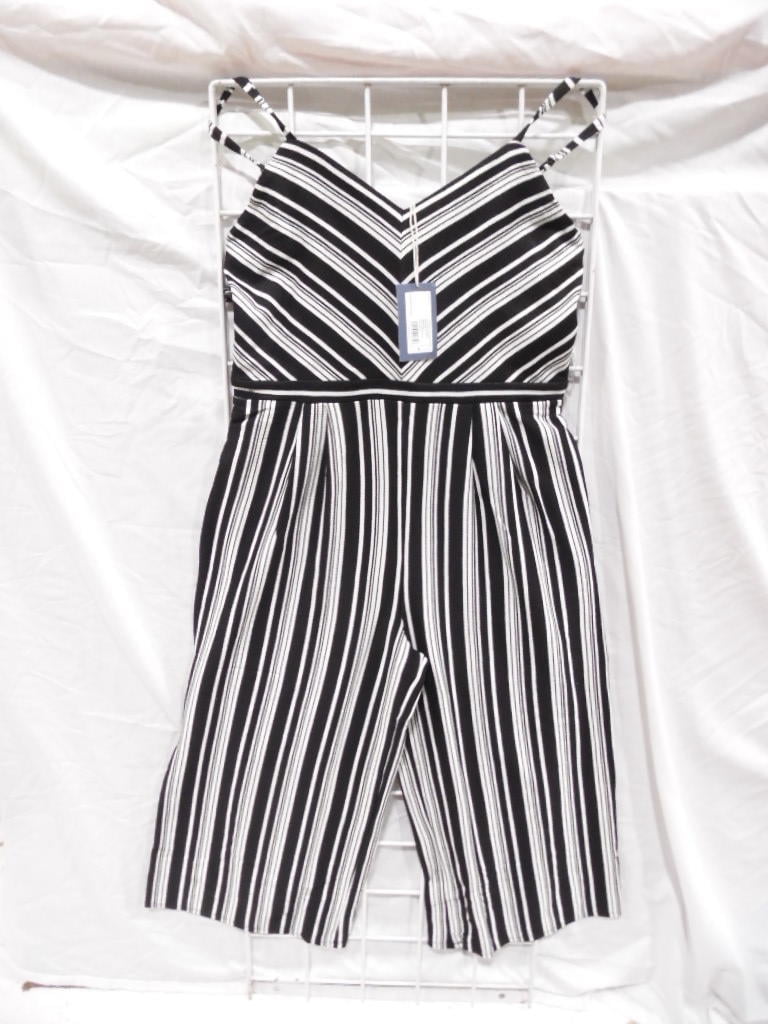 Universal thread striped jumpsuit new arrivals