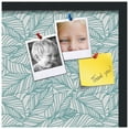 thumbnail image 2 of PinPix 24x24 Custom Cork Bulletin Board White Aqua Poster Board Has a Fabric Style Canvas Finish, Framed in White Aqua, by ArtToFrames (PinPix-1876), 2 of 5