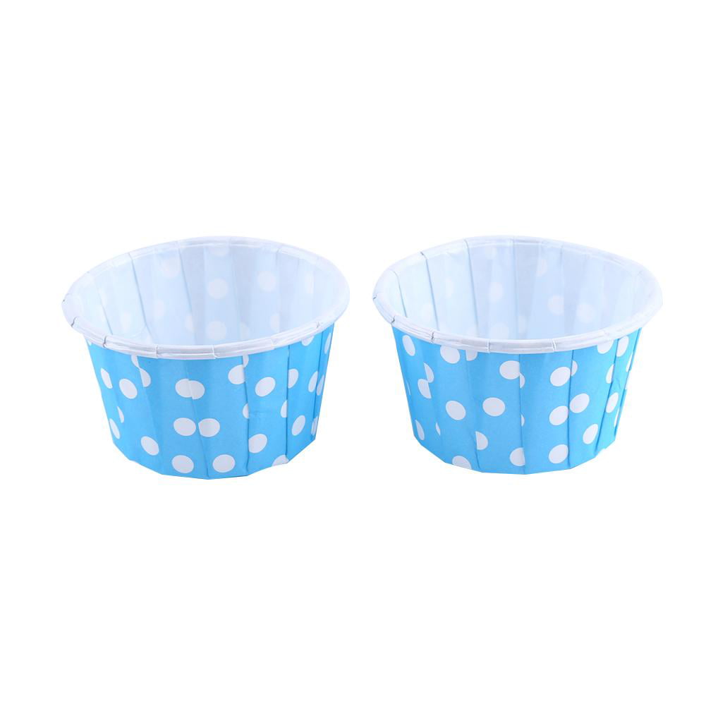 Blue Pattern Cupcake Baking Cases Paper Cups Muffin Cases Cupcake Liners Paper Wrappers for Muffin Dessert Birthday Wedding Partyg Birthday Party 
