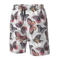 thumbnail image 6 of Uemuo Vintage Butterflies Pattern Men's Swim Trunks Hawaiian Beach Bathing Suit Swimsuits Beach Quick-Dry Shorts with Pockets-XX-Large, 6 of 9