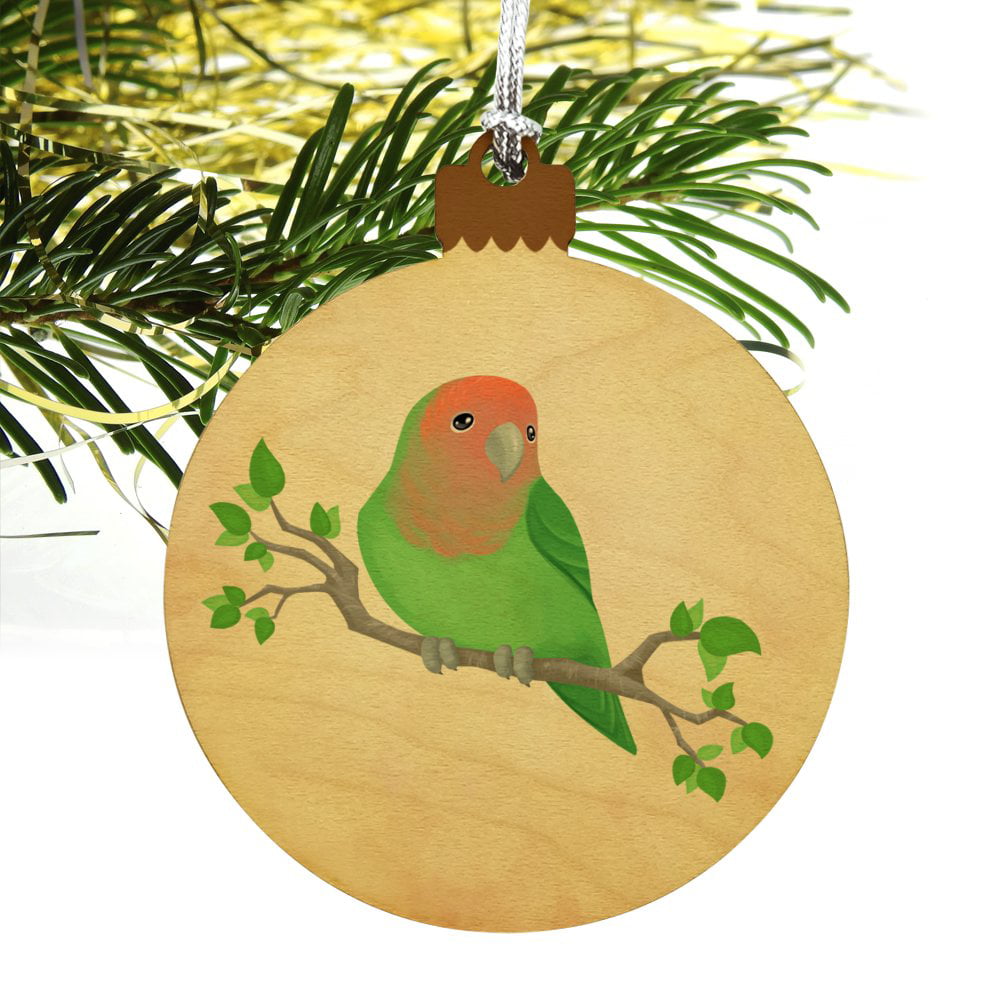 Details about   Lovely Lovebird Wood Christmas Tree Holiday Ornament