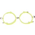 thumbnail image 1 of Par de Pulseras para Pareja de Amor Eterno con Imanes Ajustable Charm: Mar y Ola GOLD SHIELD Pulsera para parejas iman de neodimio, 1 of 1