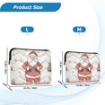 thumbnail image 4 of FORMRS 13-13.3 inch Laptop Sleeve Case Soft Carrying Quilted Computer Bag Cover, Beige Christmas Santa, 4 of 7