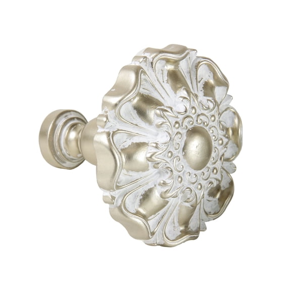 Contemporary Home Living Set of 2 Gold Contemporary Window Curtain Tie Backs 4.25"