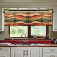 thumbnail image 3 of Yayeee Kitchen Curtains Tier Set of 2 Light Filtering 57"x24" Over Sink Window Panels, Abstract Desert Pattern, 3 of 7