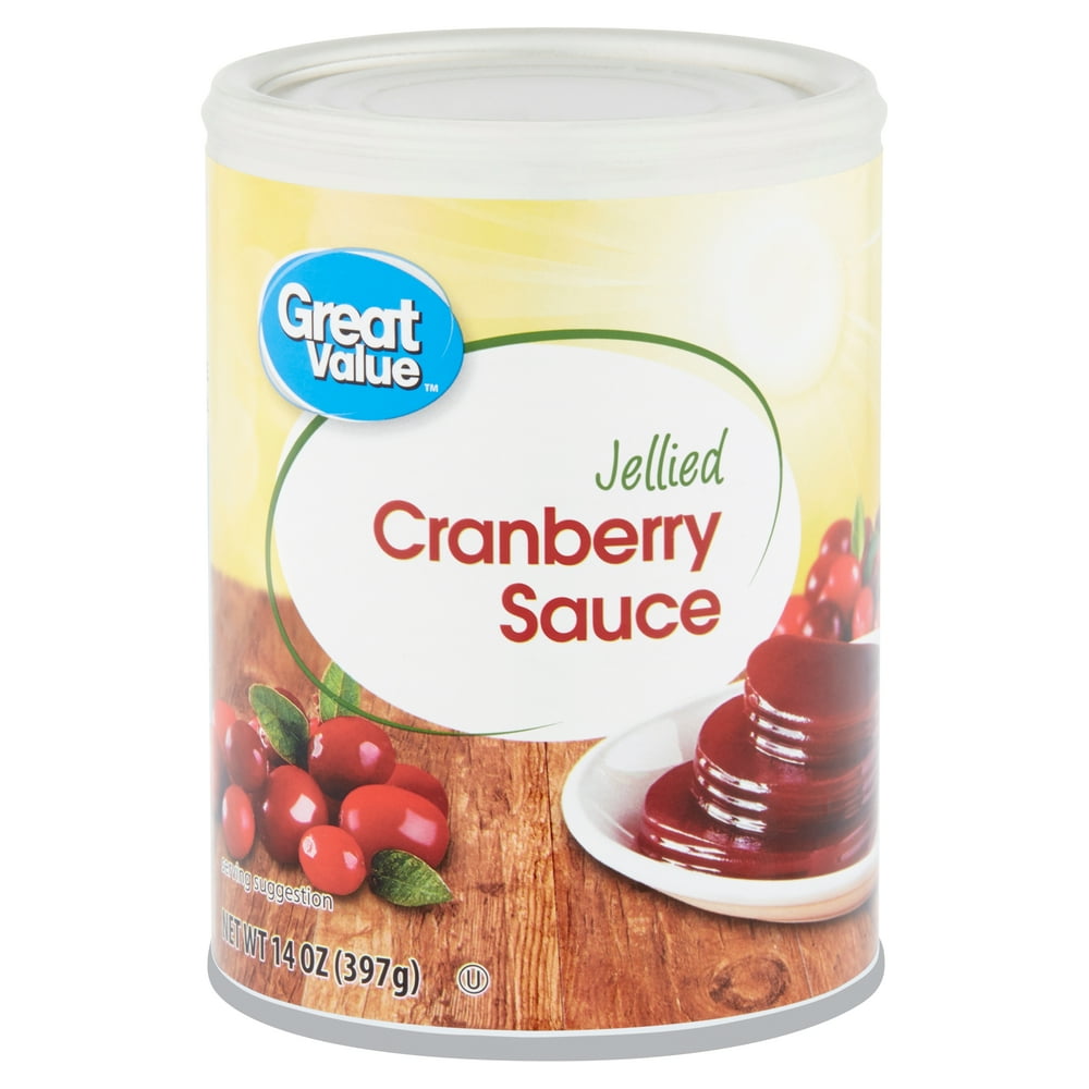 Great Value Jellied Cranberry Sauce, 14 oz