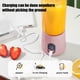 thumbnail image 4 of Licuadora portátil recargable por USB | Preparadora personal de batidos y zumos | Botella de viaje de 350 ml con 6 cuchillas | Mini licuadora para deportes, gimnasio, oficina y uso al aire libre, 4 of 8