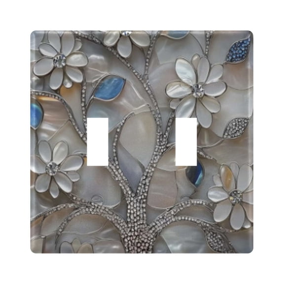 Light Switch Cover Tree Of Life Plates Faceplate Decorative Switch Plate for Bedroom Home Decor