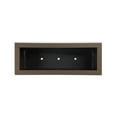 thumbnail image 3 of PolyStone Milan Tall Modern Outdoor/Indoor Rectangular Trough Planter, Lightweight, Heavy Duty, Weather Resistant, Polymer Finish, Commercial and Residential, 46"L x 17"W x 19"H, Chocolate Brown, 3 of 7