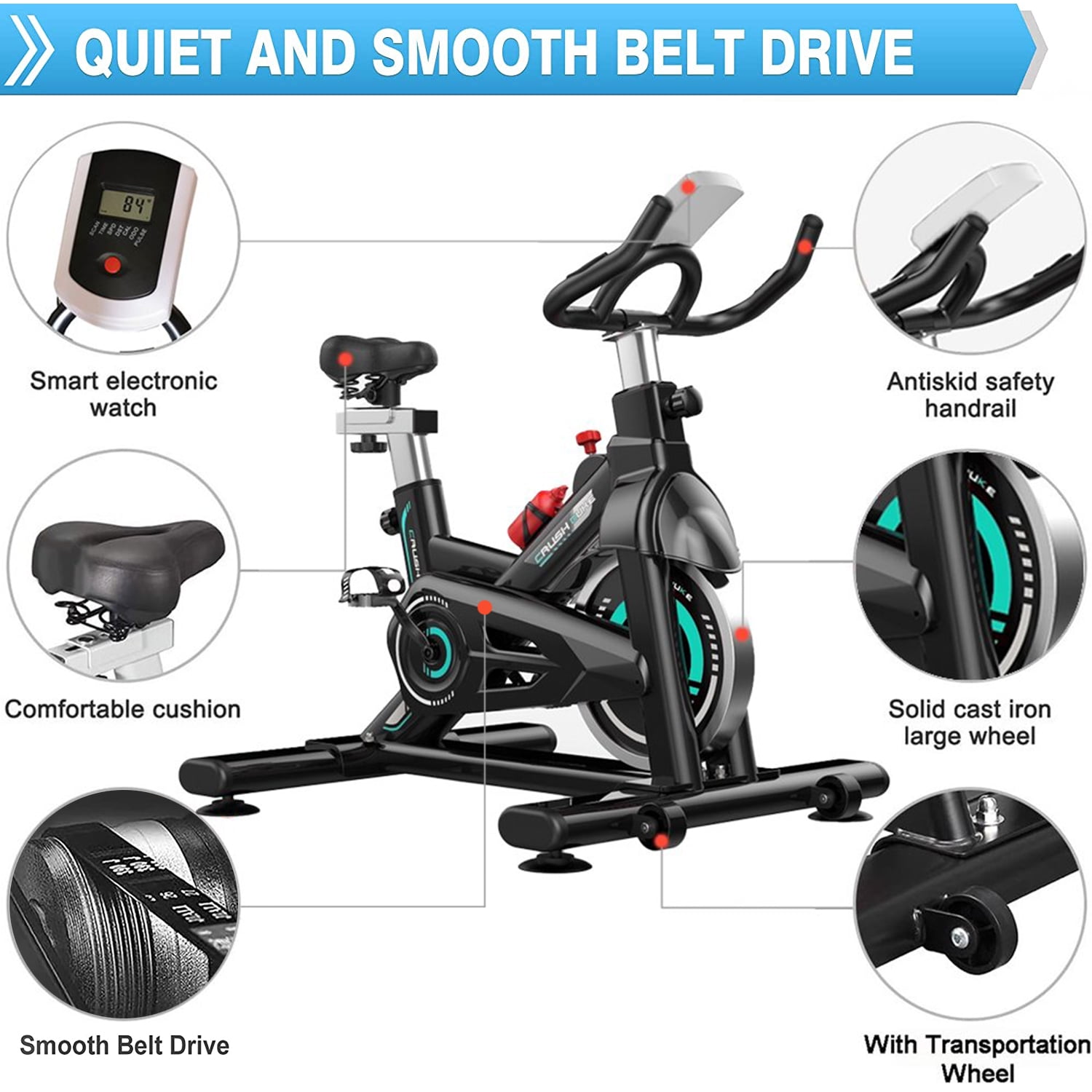 SKONYON Indoor Cycling Exercise Bike Walmart