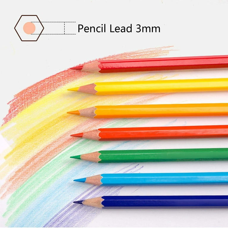 Professional Colored Pencils With Soft Core Triangular-shaped Pre-sharpened  Cute Holder For School Student Adult Drawing 12 Colors Dark Gray