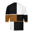 thumbnail image 6 of Men's St. Patrick's Day Irish Henley Shirt 3/4 Sleeve Color Block Clover Top, 6 of 7